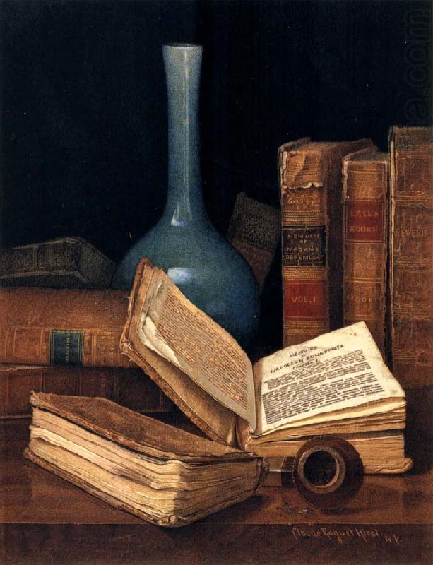 Hirst, Claude Raguet The Bookworm-s Table china oil painting image